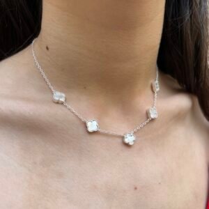 COLLAR DE PLATA Y NACAR