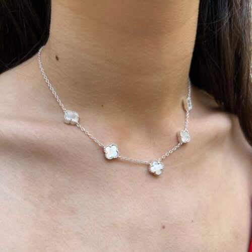 COLLAR DE PLATA Y NACAR