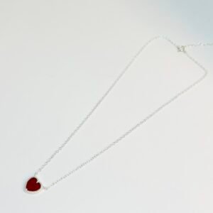 COLLAR DE PLATA Y CORAL