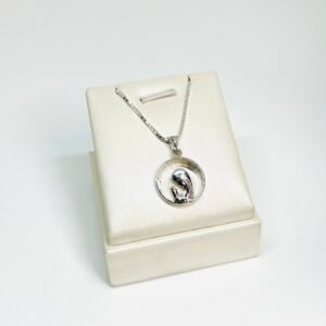 VIRGEN DE PLATA Y CRISTAL