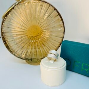 Anillo de plata y apliques