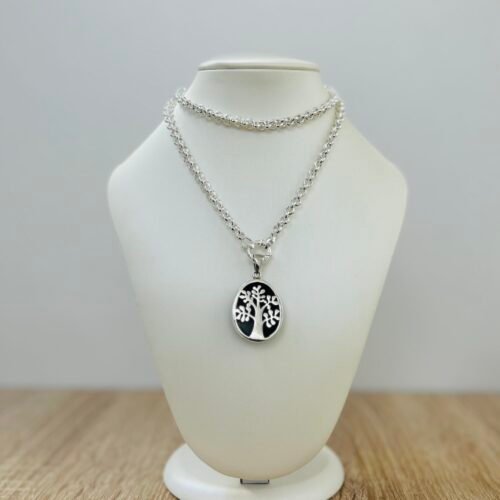 dije de plata y ónix