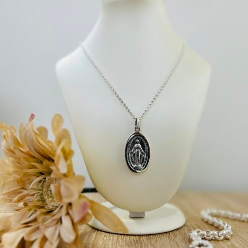 medalla de plata virgen milagrosa