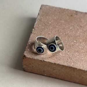 Anillo de plata ojo turco